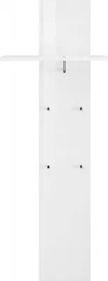 Produktbild von Eingangsmöbel Dlentin, Moderner Multifunktionseingang, Mehrzweckschrank für Atrium, 100%  Italy, cm 50x27h140, glänzend weiß