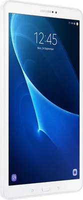 Produktbild von Samsung Galaxy Tab A SM-T580 25,7 cm (10,1 Zoll)/ 16 GB Tablet PC/ 16:10 Multi-Touch / 1920 x 1200 Octa-Core / 1,60 GHz Prozessor / 2 GB - Android 6.0/ Farbe: Weiß/ 2 GB RAM/  Multi-Touch 1920 x 1200/ 16:10 Display/ Bluetooth/ Slate/ microSD Memory Card Supported / GPS - Sensor Type: Schwingungsmesser, Umgebungslichtsensor/ 8 Megapixel Kamera hinten