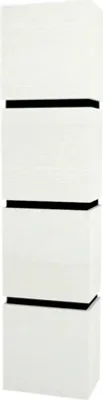 Produktbild von Devo Hängehochschrank mit 4 Türen Viva 2.0 links BxHxT 40 x 170 x 26 cm strukture white Holzdekor