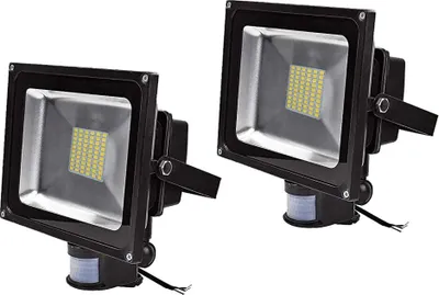 Produktbild von Greenmigo 2pcs 50W LED Fluter Flutlicht Außen Strahler Bewegungsmelder mit PIR IP65 Scheinwerfer Warmweiss Außenstrahler Außenleuchten Wandstrahler