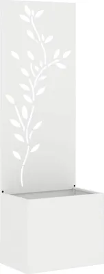 Obrázek produktu pro Soukromí na zahradě Bílá 50 x 150 cm Studeně válcovaná ocel