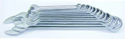 Produktbild von Ringmaulschlüssel-Satz, Ringseite 15° abgewinkelt, DIN 3113 A 12-TLG