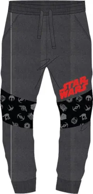 Produktbild von Star Wars Jogging- / Freizeithose mit Logo- Schriftzug und Motiven, Grau ,116