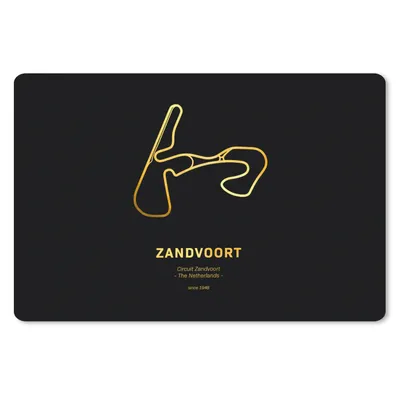 Produktbild von MuchoWow® Schreibtischunterlage F1 - Zandvoort - Rennstrecke 60x40 cm - XXL Mauspad - Großes Mauspad