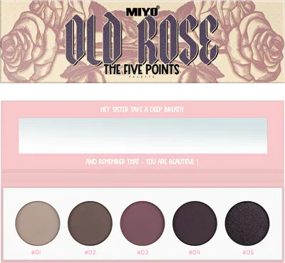 Zdjęcie produktu dla MIYO The Five Points Paleta cieni do powiek Old Rose, 6.5g