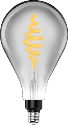 Produktbild von LED Spiral Filament A160 BigDrop 8,5W = 20W E27 Rauchglas 200lm extra warmweiß 1800K DIMMBAR