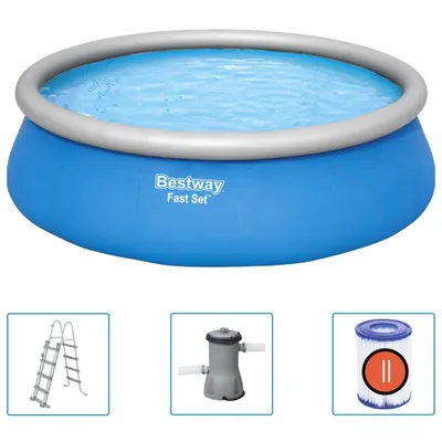 Produktbild von Bestway Fast Set Pool-Set Aufblasbar Rund 457x122 cm