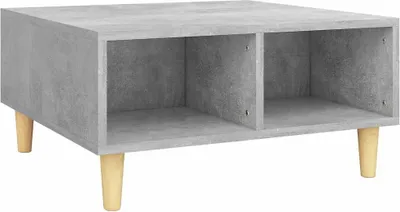 Obrázek produktu pro vidaXL Konferenční stolek Concrete Grey 60x60x30 cm Dřevěný materiál