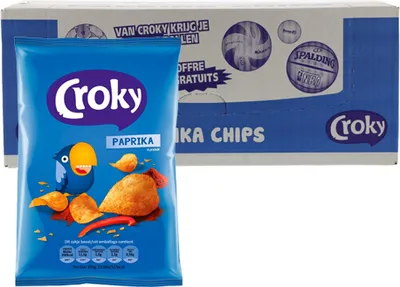Produktbild von Croky - Paprika Chips - 20 Mini Beutel