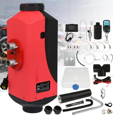 Obrázok produktu pre SWANEW 5KW 12V Diesel Parkovací ohrievač Diesel Heater Červený ohrievač vzduchu Kempovanie