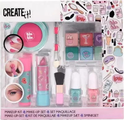 Produktbild von Das CREATE IT! Make-up-Set in Rosa und Türkis
