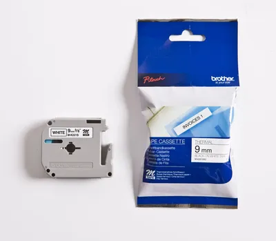 Image de Schriftbandkassette Brother  9mm weiß/schwarz  MK221SBZ