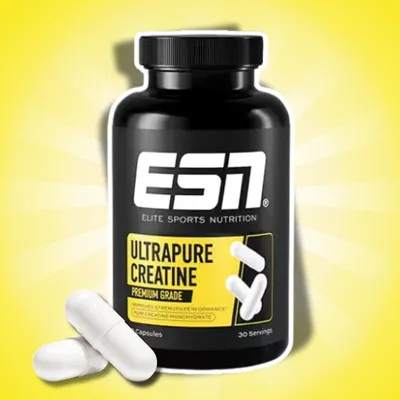 Produktbild von ESN Ultrapure Creatine Premium Grade 90 Kapseln | 3 g Creatin pro Tagesportion