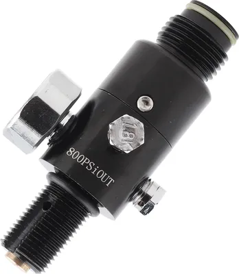 Zdjęcie produktu dla Regulator ciśnienia do paintballa, 5/8"-18UNF, 3000 psi na wlocie/800 psi na wylocie, do butli ze sprężonym powietrzem