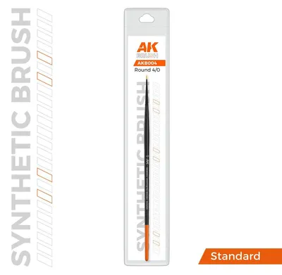 Image de AK Interactive S.L. AK-B004 Pinceau synthétique AK - ROND 4/0