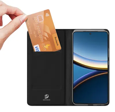 Produktbild von Handyhülle mit Klappe für Xiaomi POCO F7 Pro, Dux Ducis Skin Pro, Schwarz