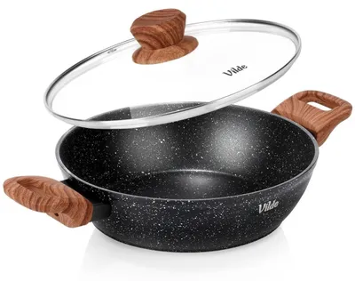 Obrázek produktu pro Žulová pánev se skleněným víkem, 24 cm, 2,2 l