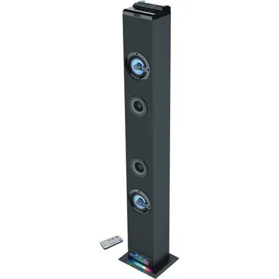 Zdjęcie produktu dla Wieża dźwiękowa Bluetooth - INOVALLEY - HP58BTH - 60 W - Bluetooth V4.1 - Oświetlenie - FM - AUX-IN - Odłączany stojak