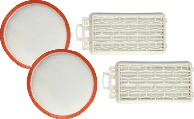 Produktbild von vhbw 4-tlg. Filter-Set kompatibel mit Dirt Devil Black Label MC1 M3250-6, MC1 M3250-7 Staubsauger - 2x Motorschutz-Filter, 2x Ausblas-Filter