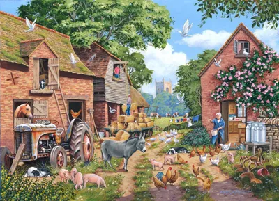 Zdjęcie produktu dla House of Puzzles House of Puzzles Puzzle Farm Focus 1000 elementów Karton Krajobraz