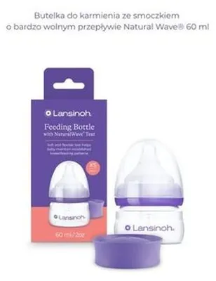 Productafbeelding van Flesje voor baby's, 60 ml, met NaturalWave™-speen (maat XS)