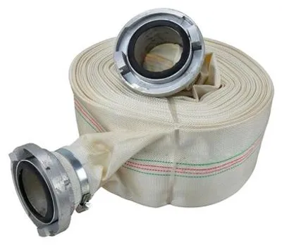 Produktbild von Garronda Flachschlauch 3 Zoll 20 m Druckschlauch 8 bar Feuerwehrschlauch mit Schnellkupplungen Layflat-Schlauch Wasserförderung Baustelle GD-0230 Weiß