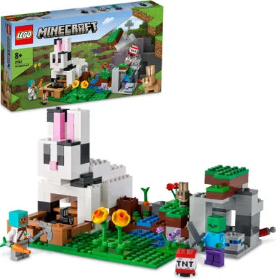 Produktbild von LEGO 21181 Minecraft Die Kaninchenranch mit Zähmer, Zombie und Tieren