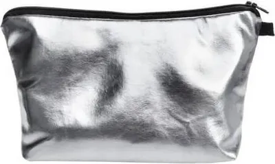 Image de Trousse de maquillage argentée ECARLA KS5W9
