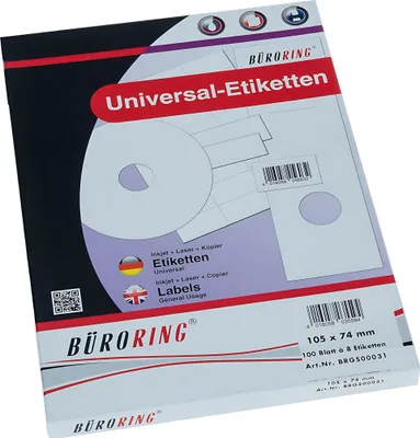 Immagine prodotto di Etichette Büroring, A4, 105 x 74 mm, 800 etichette