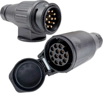 Produktbild von Anhängersteckersatz | 13-polig | 12V | fliegend | Stecker & Steckdose