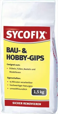 Produktbild von Sycofix - Bau- und Hobbygips 1,5 kg