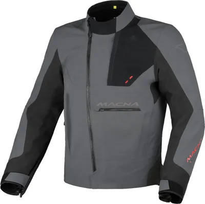 Immagine prodotto di Giacca da moto in tessuto impermeabile Macna Corvit, grigio/nero, XL