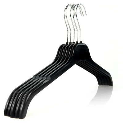 Produktbild von 30 Platzsparende Schwarze Kleiderbügel 43 cm Aus Robusterem Kunststoff