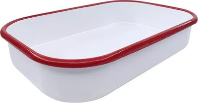 Obrázok produktu pre Oliver Voltz OV51222KS41, obdnikov, 41 cm, smaltovan oce, indukcia, biela/erven