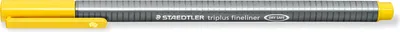Produktbild von Staedtler triplus 334, Gelb, Fein, Grau, Gelb, Dreieck, Tinte auf Wasserbasis, Metall