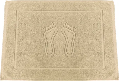 Produktbild von 650 g/m² Premium Gewicht Badematte nr 02 creme Badvorleger 100% Baumwolle Duschvorlage