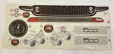 Image de Planche de décoration toboggan Fiat 500