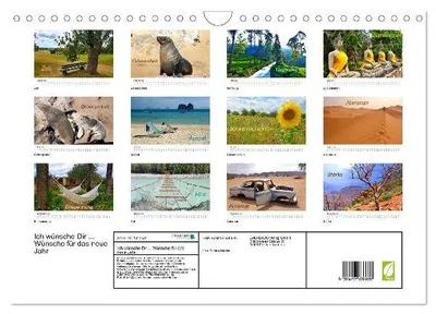 Produktbild von Ich wünsche Dir ... Wünsche für das neue Jahr (Wandkalender 2026 DIN A4 quer), CALVENDO Monatskalender