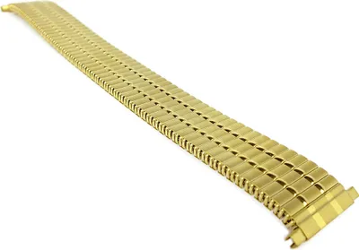 Produktbild von Herzog > Uhrenarmband 18 - 20mm Zugband Edelstahl > goldfarben matt