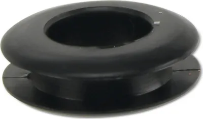 Produktbild von KSS Kabeldurchführungstülle PVC, schwarz, Plattenstärke 3,4, Loch-Ø 10,5, offen, 1 Stück