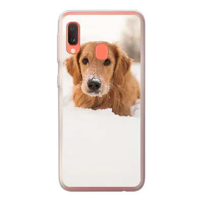 Produktbild von MuchoWow® Handyhülle Schutzhülle Hülle für Samsung Galaxy A20e Hund - Schnee - Winter Silikon Softcase Handy Hülle - Abdeckung