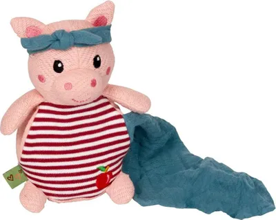 Produktbild von Kuscheltier mit Schnuffeltuch Schwein - Little Wonder