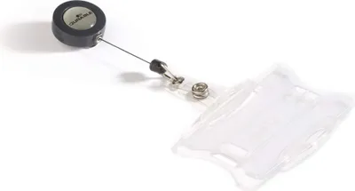 Produktbild von DURABLE Ausweishalter mit Jojo für 2 Karten, 821919 transparent