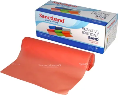 Produktbild von Sanctband Übungsband, 5,5 m x 15 cm, extra leicht, pfirsich