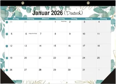 Produktbild von STILVORA Terminkalender, Kreativer Minimalistischer Tischkalender, Schreibtischkalender 2026, Büro Organizer, Planer für Termine, Dekoratives Desktop-Accessoire, Modernes Design