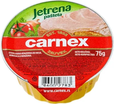 Produktbild von Carnex Jetrena pašteta Leberpastete 75g