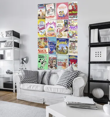 Produktbild von Komar Digitaldruck Vlies Panel "Disney Movie Posters Retro Girls" 120 x 200 cm, bunt, VD-040