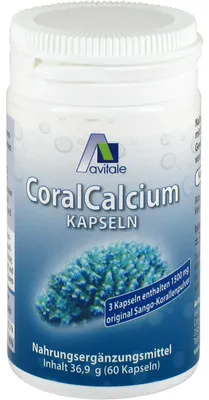Imagen del producto de Cápsulas de calcio coral Avitale, 500 mg, 60 cápsulas