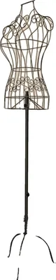 Zdjęcie produktu dla Popiersie manekina, materiał metal, wysokość 76 cm, szerokość 38 cm, typ górnej części ciała, wygląd antyczny vintage