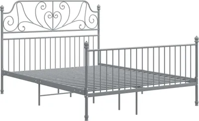 Obrázek produktu pro vidaXL Rám postele bez matrace šedý kov 140×200 cm